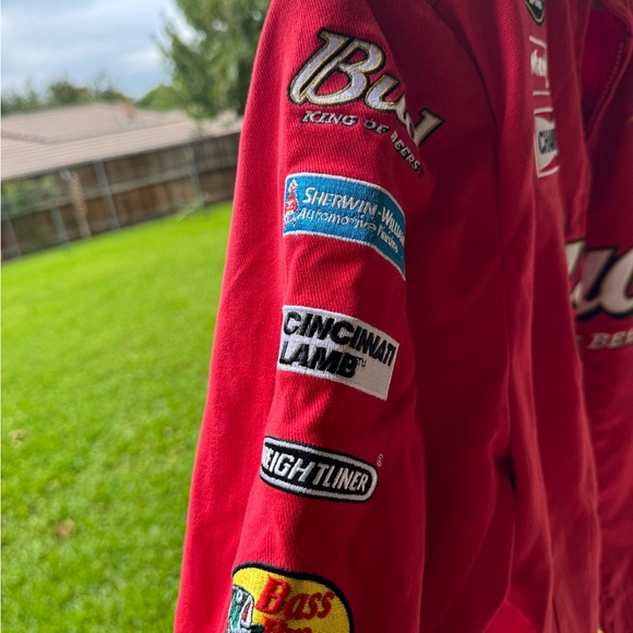Budweiser Dale Earnhardt Jr NASCAR Vintage Racing Jacket - Picture 4 of 7